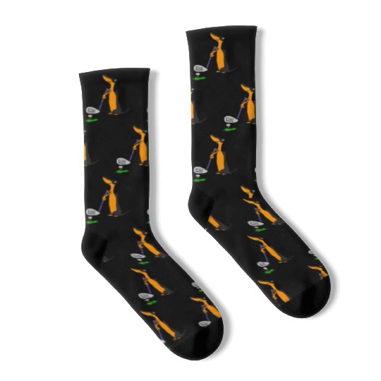 Smiletodaytees Funny Dachshund Dog Golf Socks
