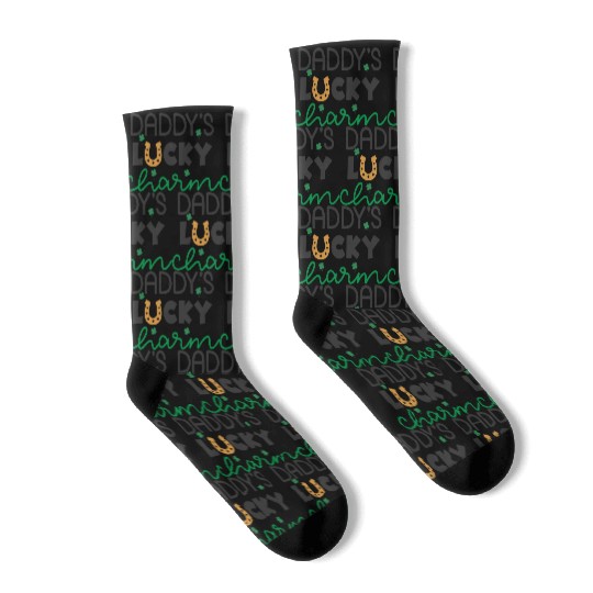 Daddy's Lucky Charm St. Patrick's Day Kids Boy Socks