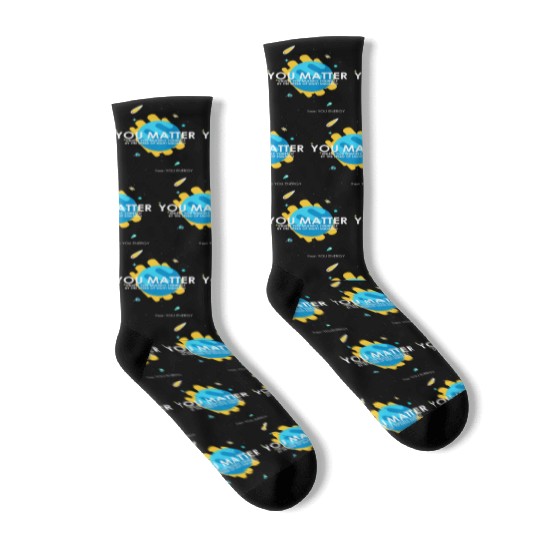 Funny You Matter Atom Nerd Socks Gift (Science