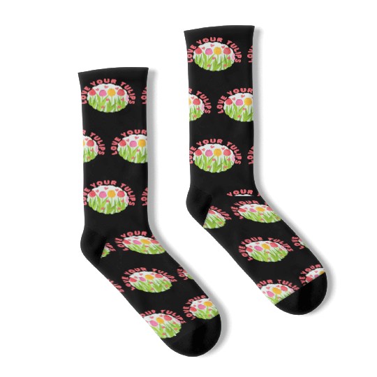 Tulip Gardening Tulips Socks