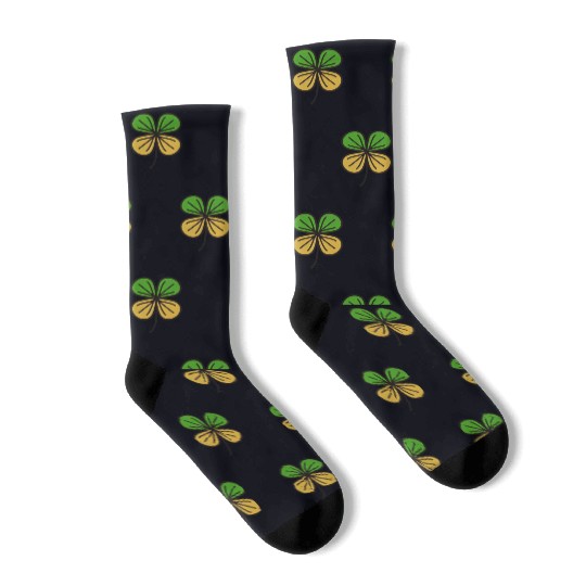 Patrick s day four leaf clover png Socks