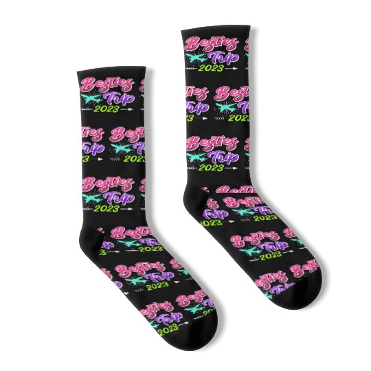 Besties Trip 2023 Vacation Friends Spring Break Socks