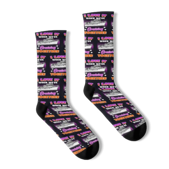 Cruising together cruise ship holiday spring break Socks