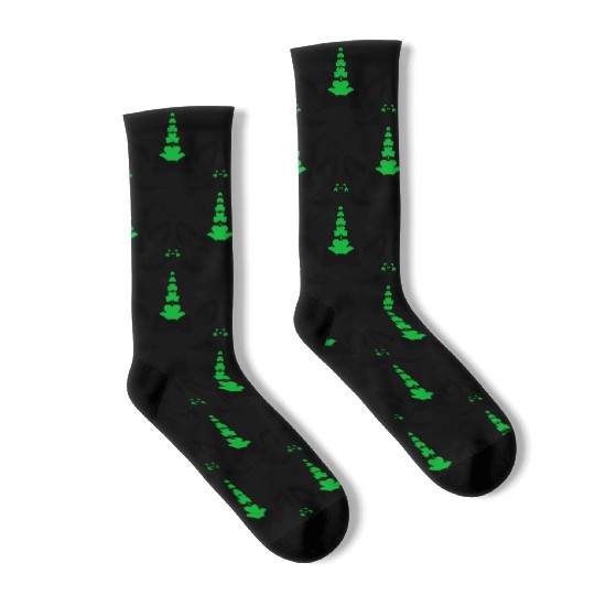 Vector Saint patrick s day unicorn design Socks