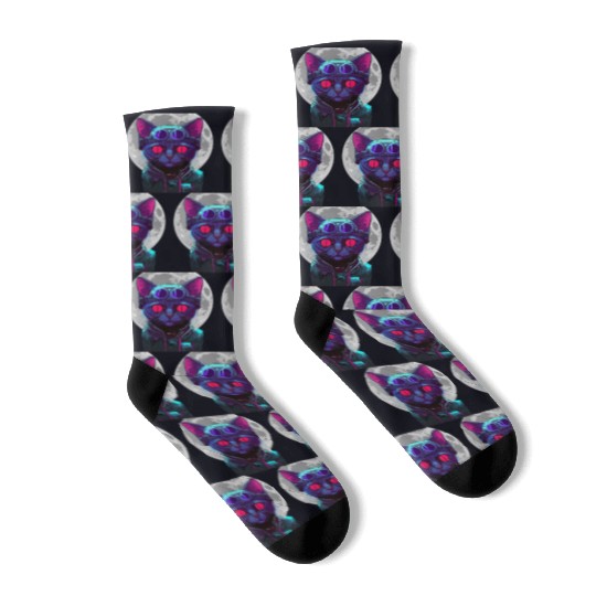SPACE CAT 1 Socks