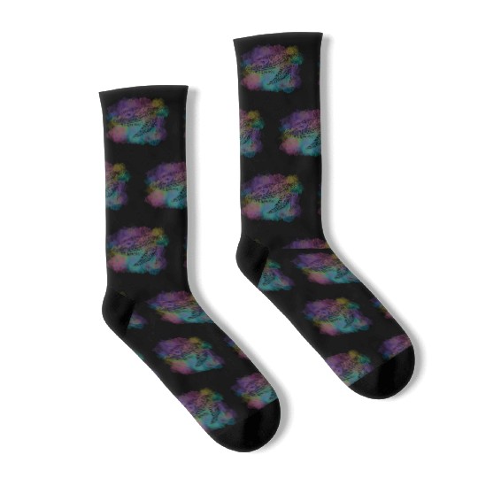 turtle watercolor Socks