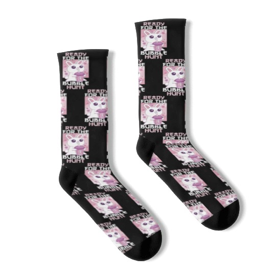 Happy Easter Motif Easter Eggs Funny Easter Bunny Socks