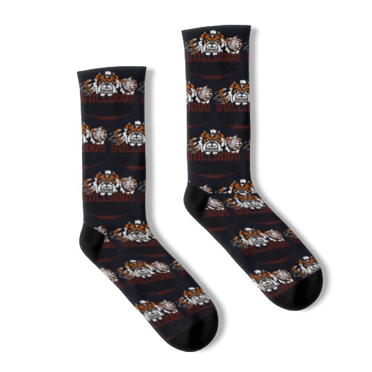 Dog Socks | Bulldogs Baseball | Dog Socks