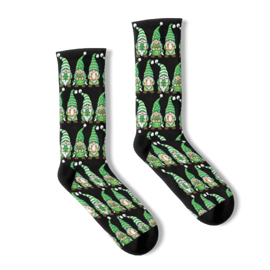 St. Patrick's Day Gnomes Saint Patricks Day Outfit Socks
