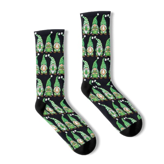 St. Patrick's Day Gnomes Saint Patricks Day Outfit Socks