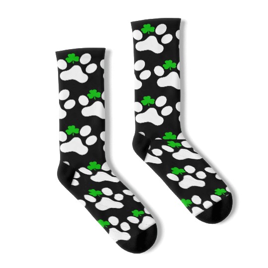 Dog St. Patrick's Day Shamrock Dog Socks