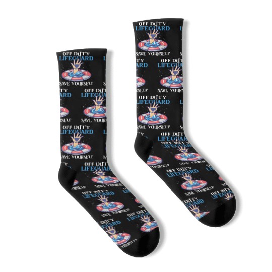 Swimmer Scuba Diving Lifeguard Water Sport Socks
