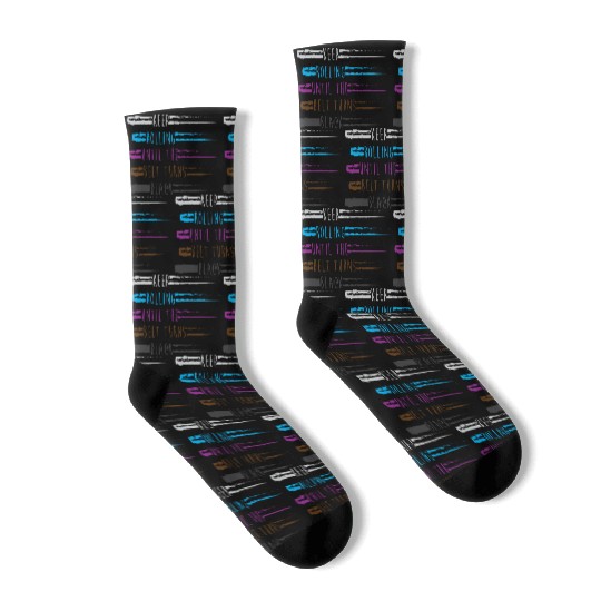 Black Belt Martial Arts Jiu Jitsu Quotes Socks