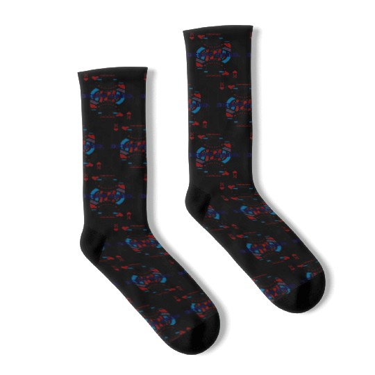 DEBIT CARD King of Hearts Playing Card Socks