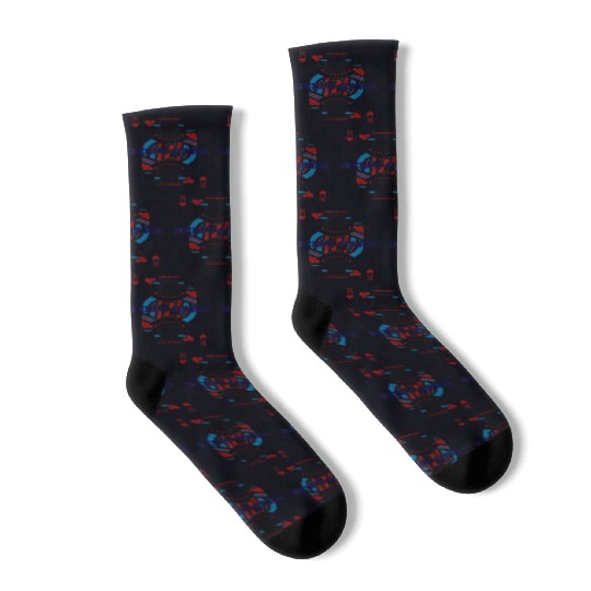 DEBIT CARD King of Hearts Playing Card Socks