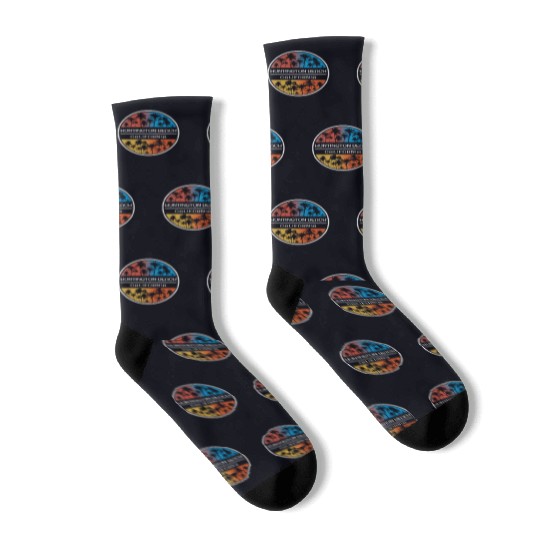 Huntington Beach California Stylish Vacation Socks