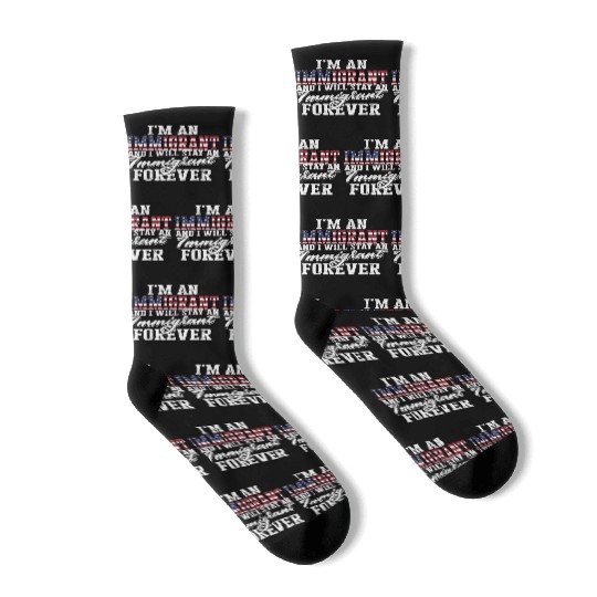 US Immigrant Indigenous USA Immigrants america Socks