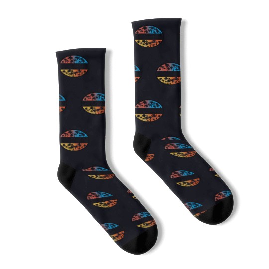 Myrtle Beach South Carolina Palm Tree Stylish Socks