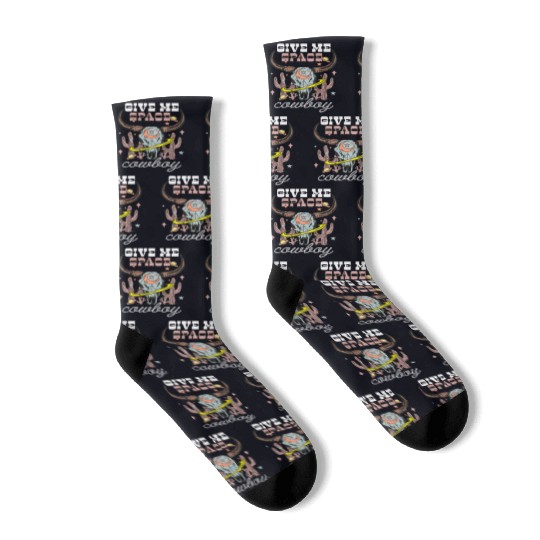 Give Me Space-Cowboy Socks