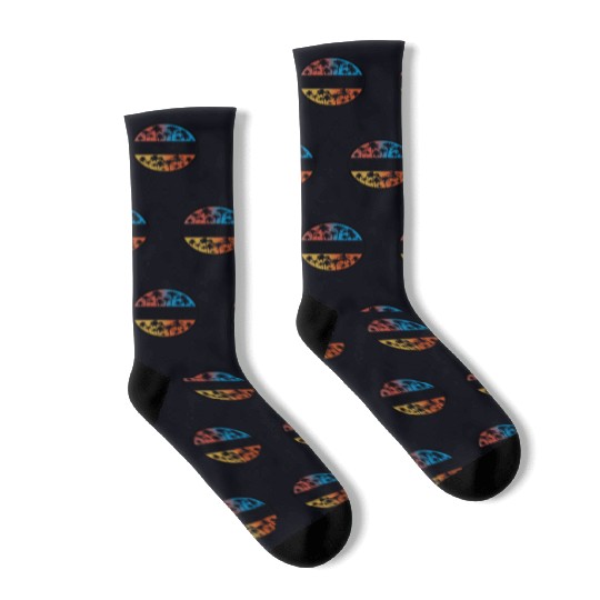 Huntington Beach California Palm Tree Stylish Socks