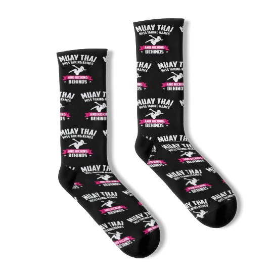 International Women's Day Muay Thai Girl Power Socks