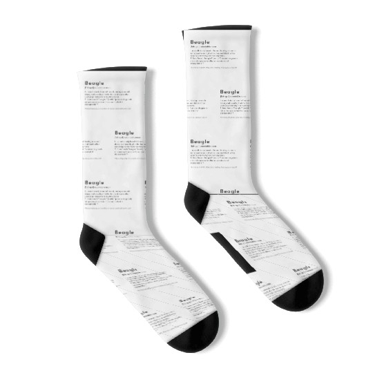 Beagle Definition PTBB Poster Socks