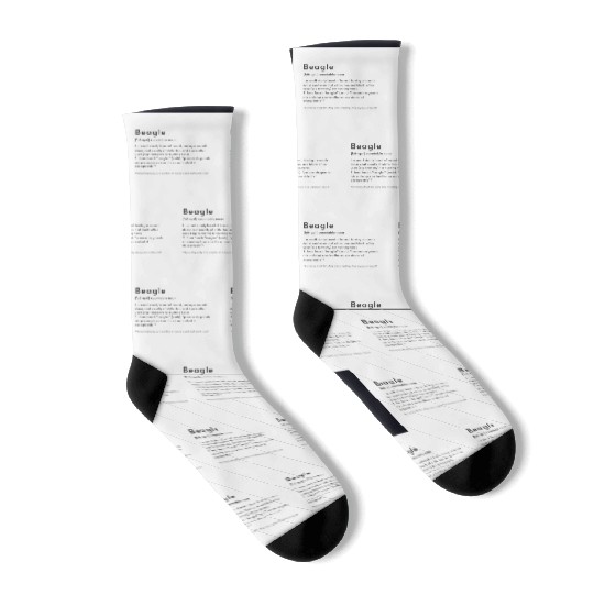Beagle Definition PTBB Poster Socks