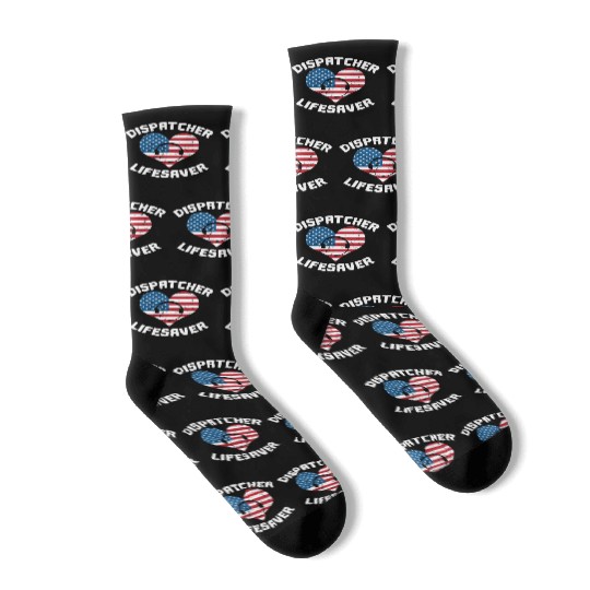 Dispatcher Us Flag Socks