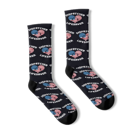 Dispatcher Us Flag Socks