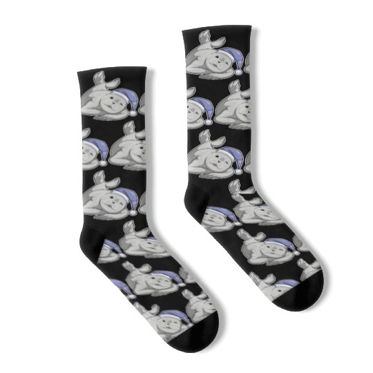 Seal Sleeping Nightcap Socks