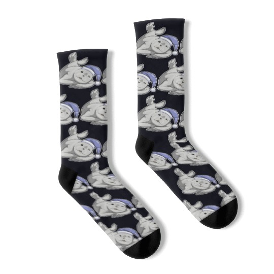 Seal Sleeping Nightcap Socks