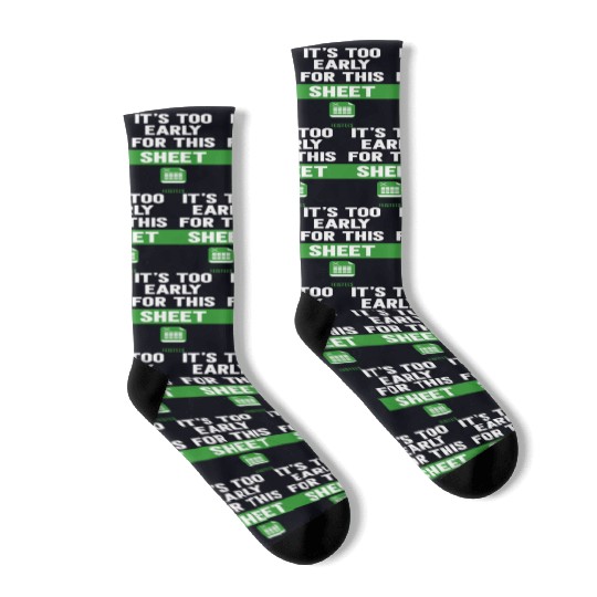 Funny Excel Pun, It's Too Early for this Sheet Socks