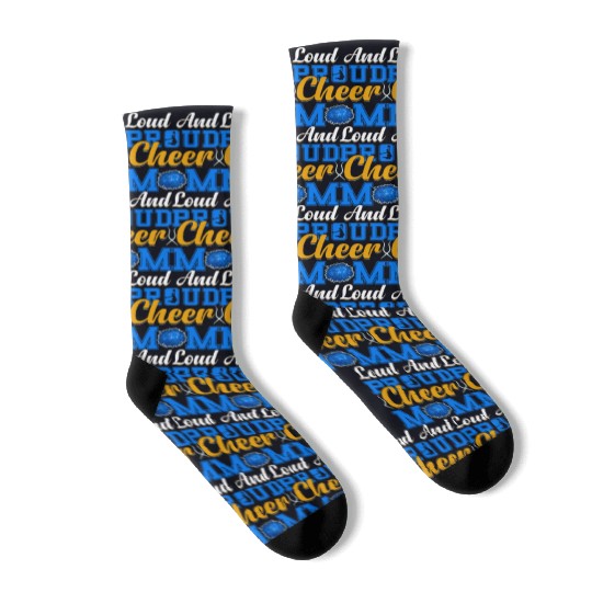 LOUD AND PROUD CHEER MOM Socks