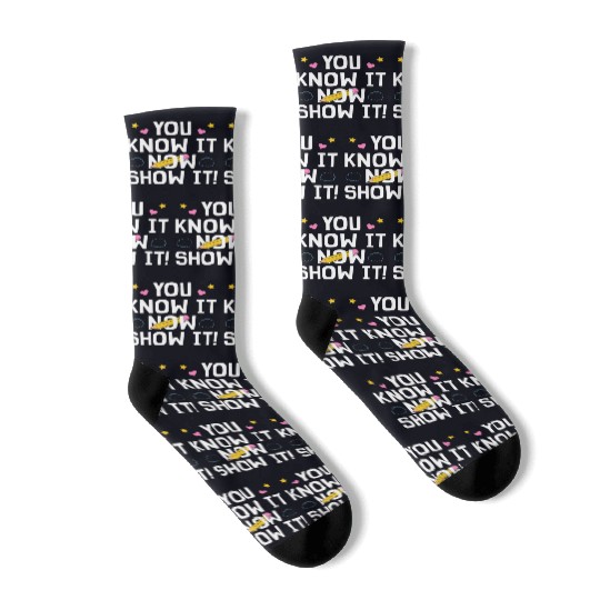 Cool Teacher Testing For Men Women Test Day Math Socks