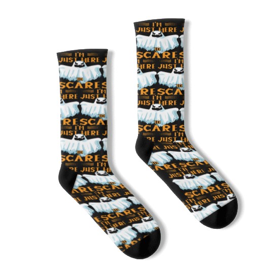 Halloween Paranormal Ghost Hunters Horror Fans Socks