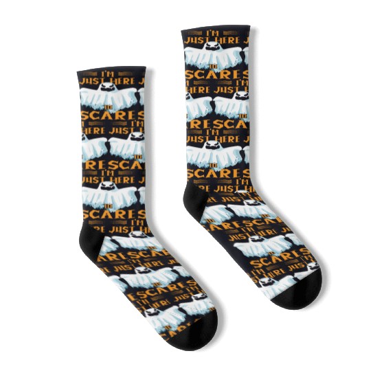 Halloween Paranormal Ghost Hunters Horror Fans Socks