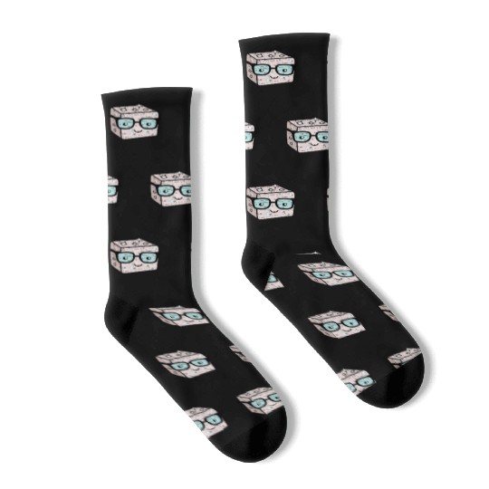 Sweet Sugar Sugar Cubes Nerd Refined Socks