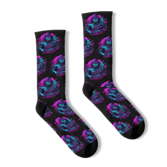 Neon Buddha Socks