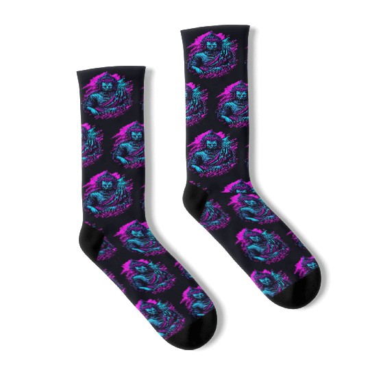 Neon Buddha Socks