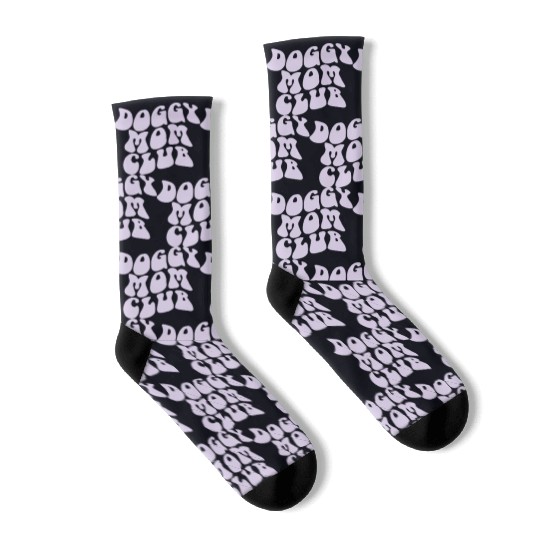 Dog Moms Club retro Pet Lover Socks