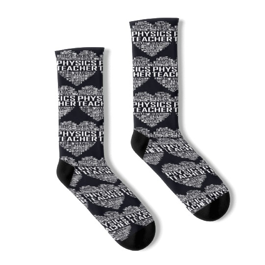 Physics Teacher Heart Socks