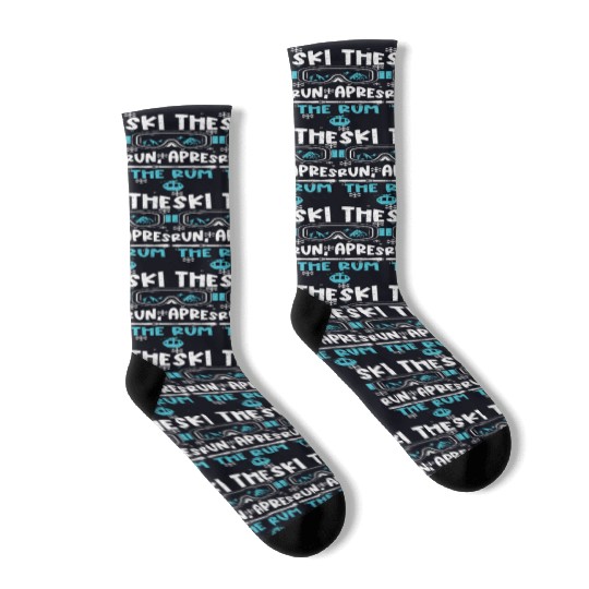 Ski the run, apres the rum Socks