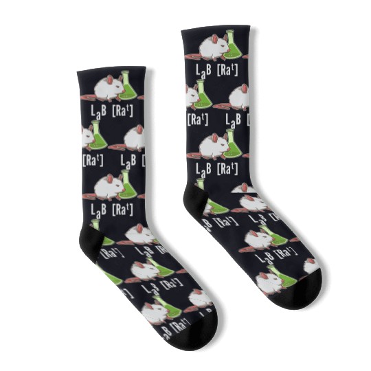 Lab Rat Science Chemistry Professor Laboratory Socks
