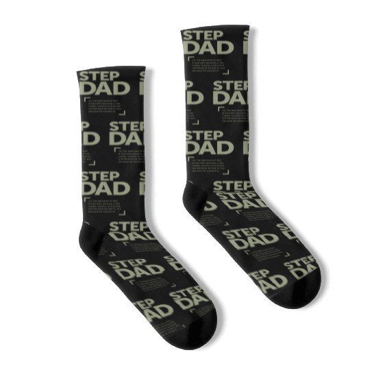 Step Dad - The Best Kind of Dad - Father's Day Socks