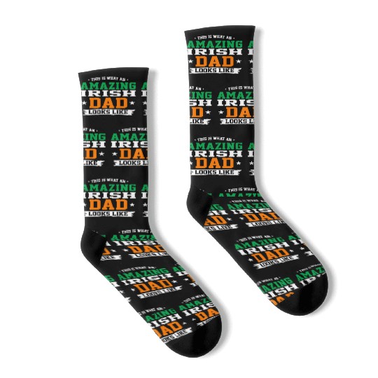 An Amazing Irish Dad Looks Like Fathers Day Gift Socks