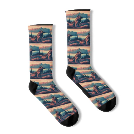 Belgian Malinois Nature Socks