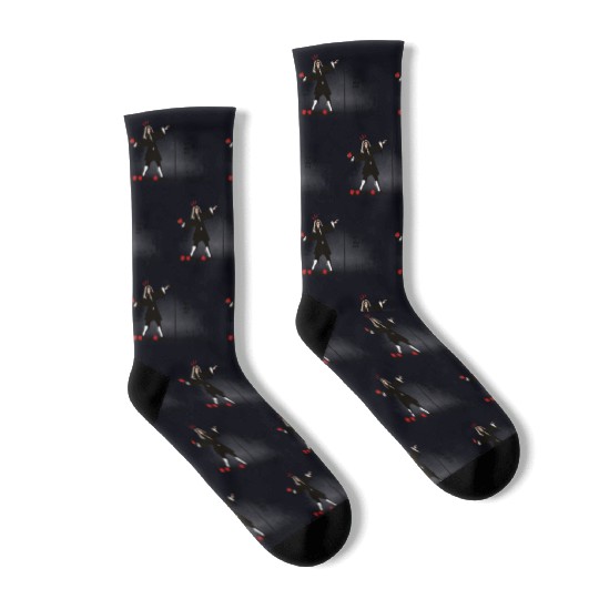 Newton Bombs Funny Physics Science Banksy Street Socks