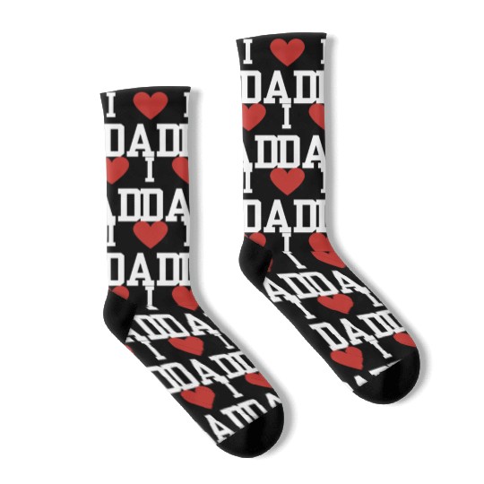 Body Bébé I Love Dad, idée cadeau de naissance, Socks