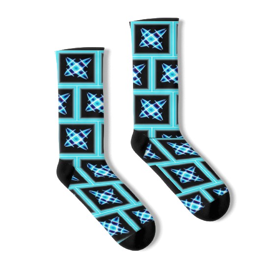 Glowing Patterns for Modern Art Socks