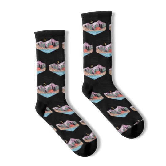Let's Sleep Under The Stars Socks